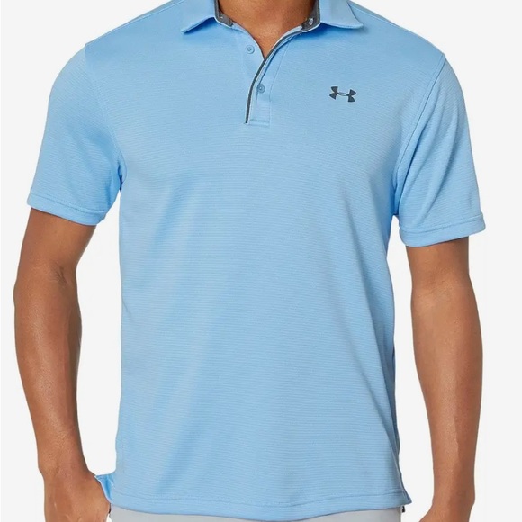 Under Armour Other - Under Armour Men's Sky Blue Golf Polo Shirt